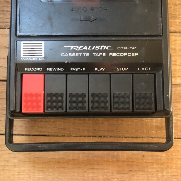 Vintage Realistic Cassette Tape Recorder CTR-52 Model 14-804 - Picture 3 of 16